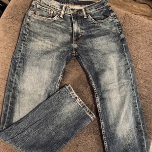 Levi 514 distressed jeans